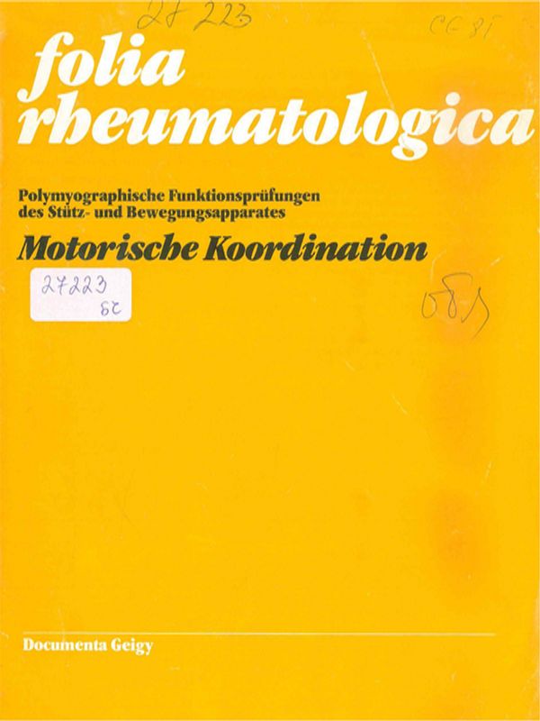 Polymyographische Funktionstorungen des Stutz- und Bewegungsapparates