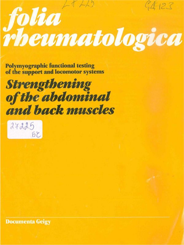 Polymyographic functional testing of the support and locomotor systems