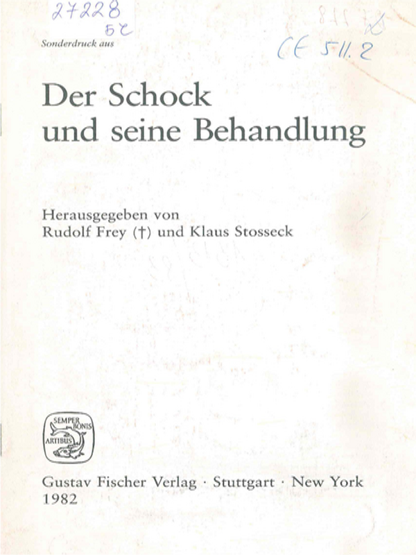 Der Schock und seine Behandlung