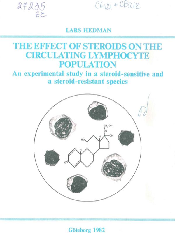 The effect of steroids on the circulating lymphocyte population