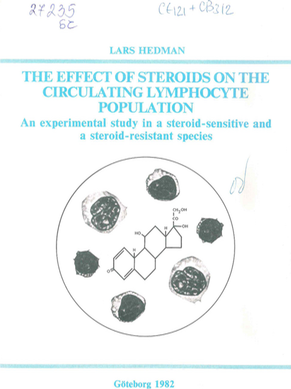 The effect of steroids on the circulating lymphocyte population