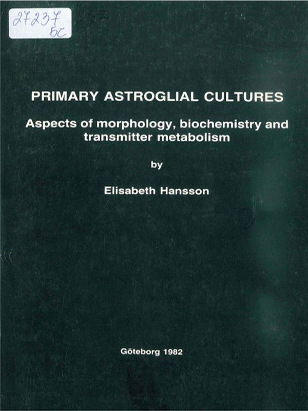 Primary astroglial cultures