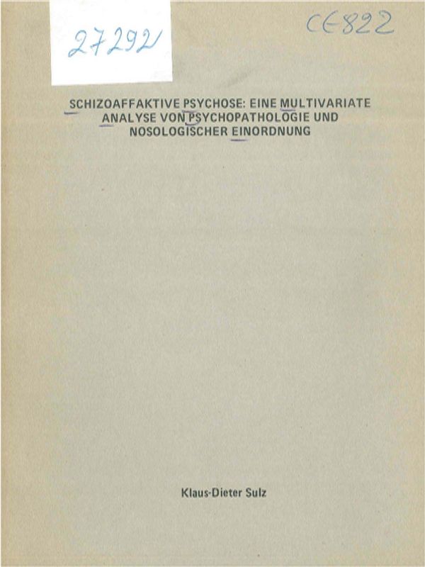 Schizoaffaktive Psychose