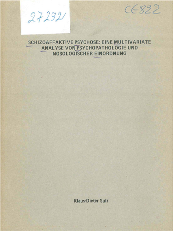 Schizoaffaktive Psychose