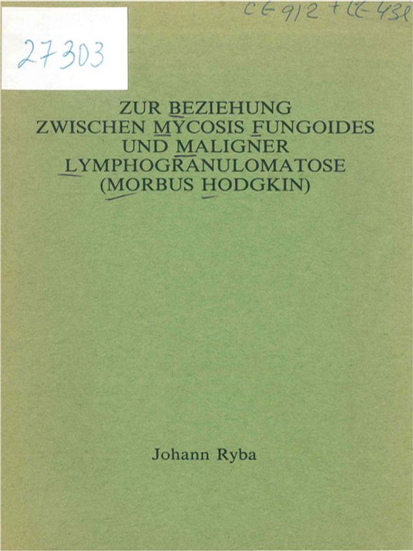 Zur Beziehung zwischen Mycosis fungoides und maligner Lymphogranulomatose (Morbus Hodgkin)