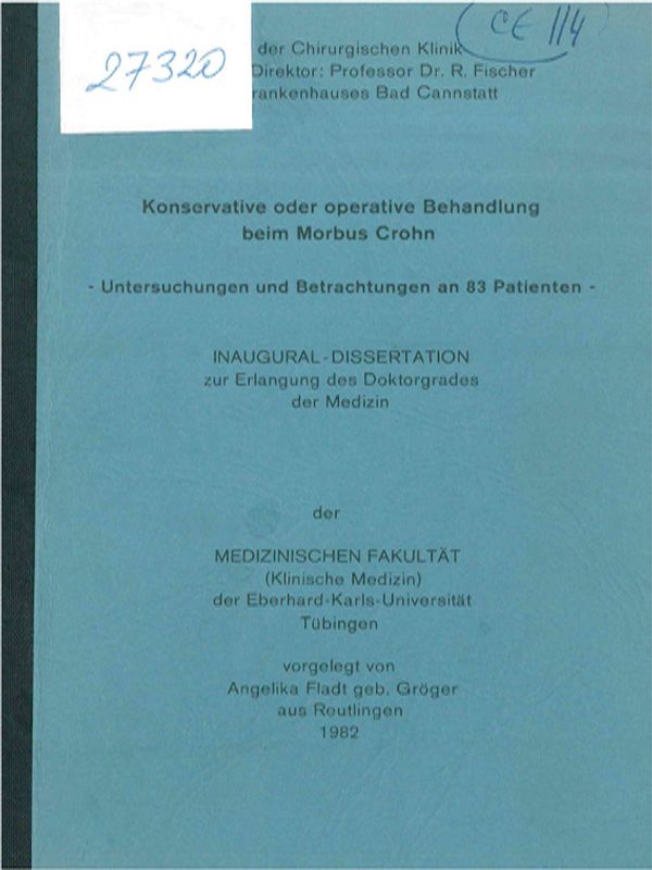 Konservative oder operative Behandlung beim Morbus Crohn