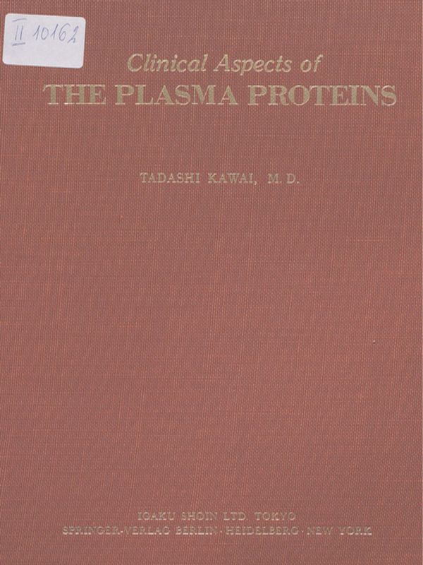 Clinical aspects of the plasma proteins