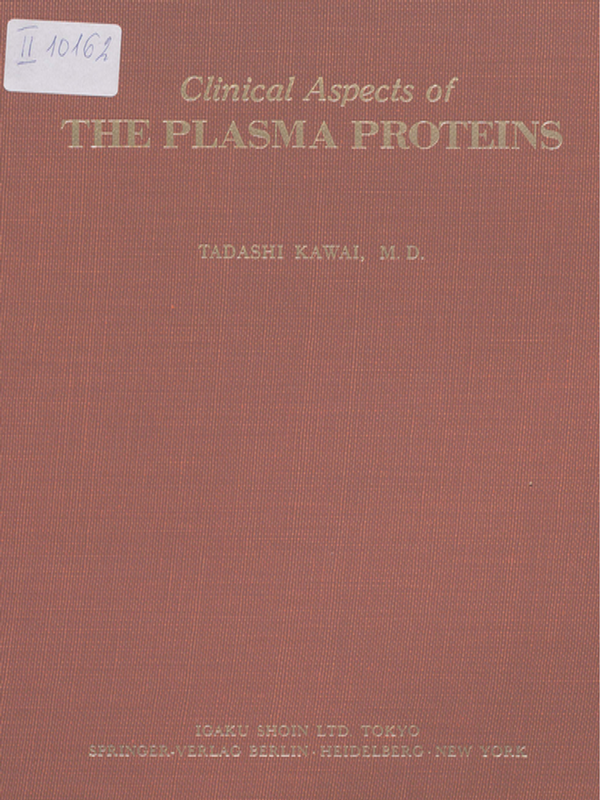 Clinical aspects of the plasma proteins