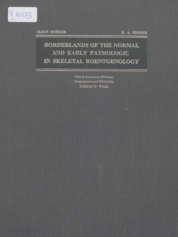 Borderlands of the normal and early pathologic in skeletal roentgenology