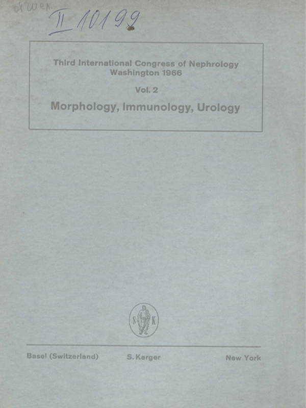Proceedings of the Third International Congress of Nephrology : Washington, 1966