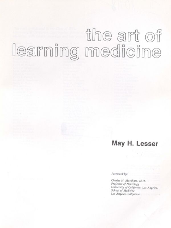 The Art of Learning Medicine