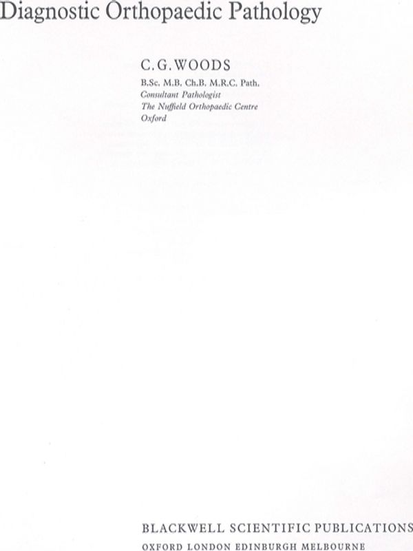 Diagnostic Orthopaedic Pathology