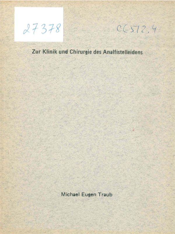 Zur Klinik und Chirurgie des Analfistelleidens