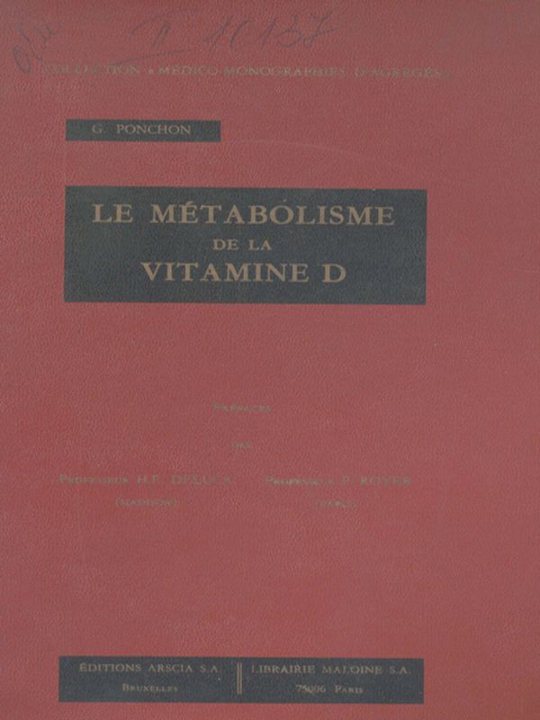 Le metabolisme de la vitamine D