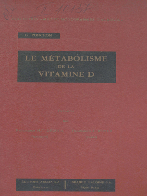 Le metabolisme de la vitamine D
