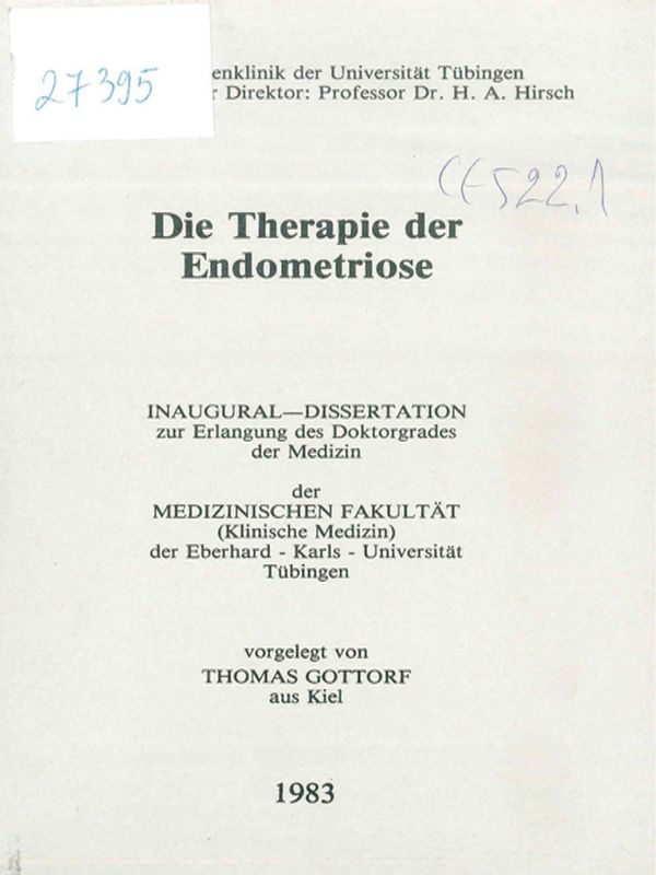 Die Therapie der Endometriose