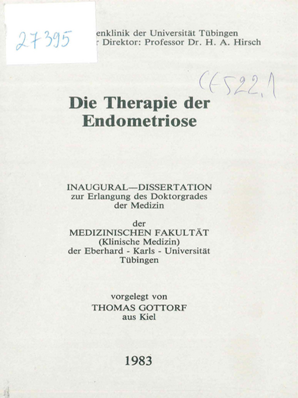 Die Therapie der Endometriose
