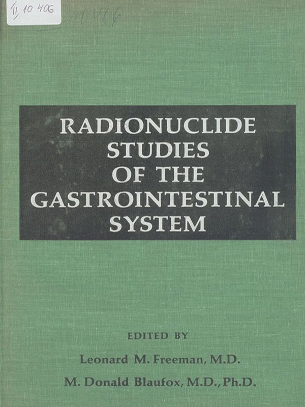 Radionuclide Studies of the Gastrointestinal System