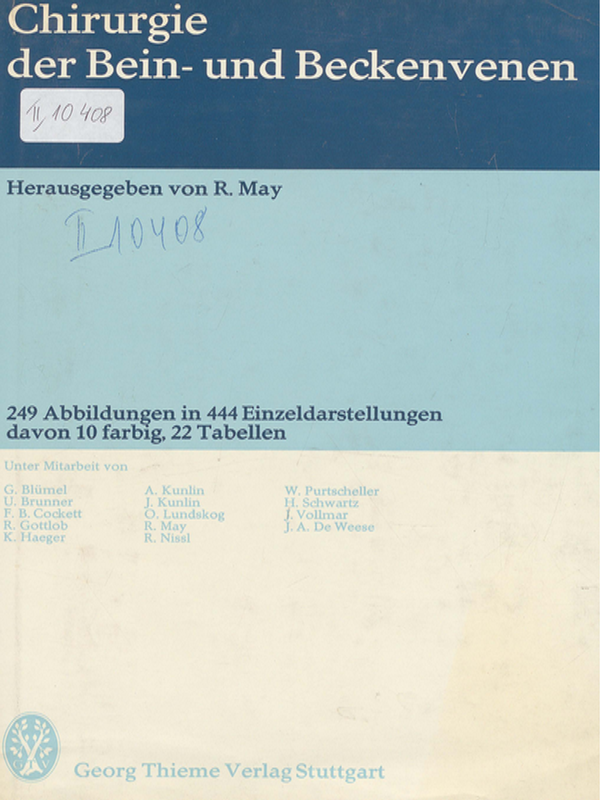 Chirurgie der bein- und becken venen