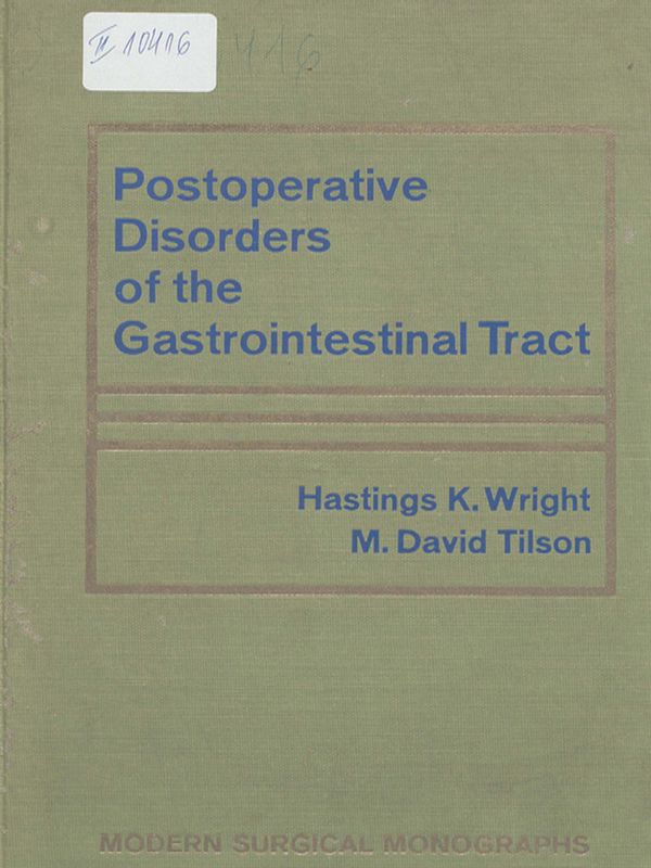 Postoperative Disorders of the Gastrointestinal Tract