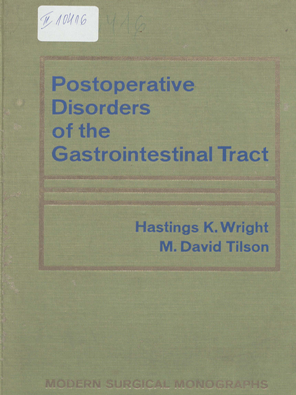 Postoperative Disorders of the Gastrointestinal Tract