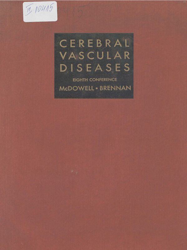 Cerebral Vascular Diseases