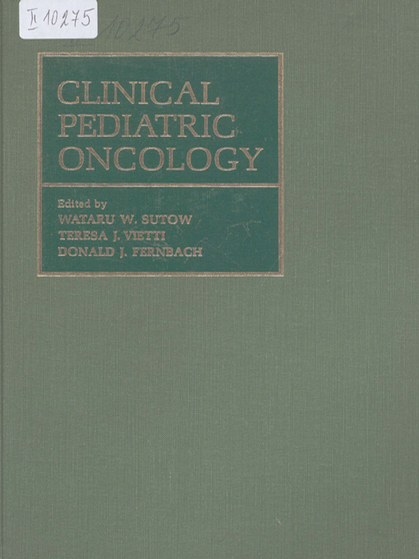 Clinical pediatric oncology