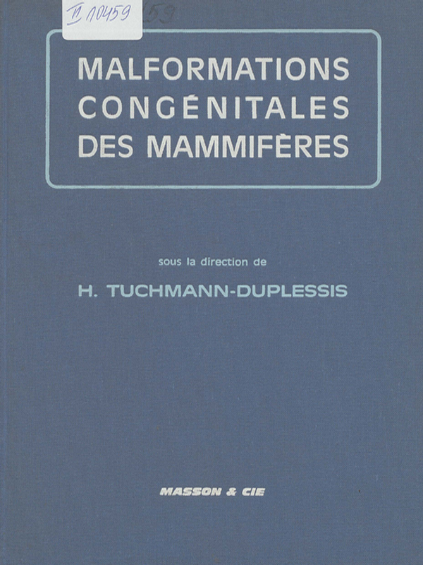 Malformations Congenitales des Mammiferes