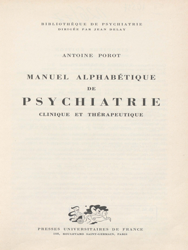 Manual Alphabetique de Psychiatrie