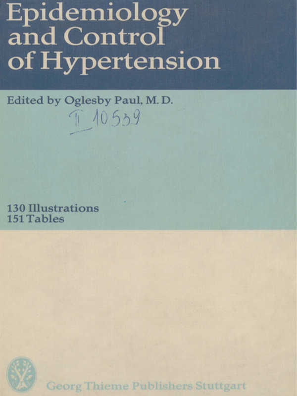 Epidemiology and Control of Hypertension