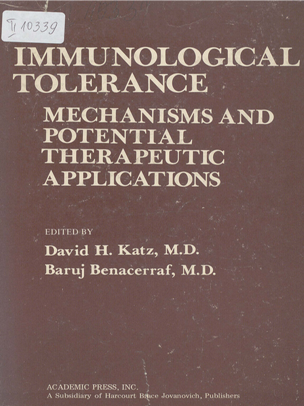 Immunological tolerance