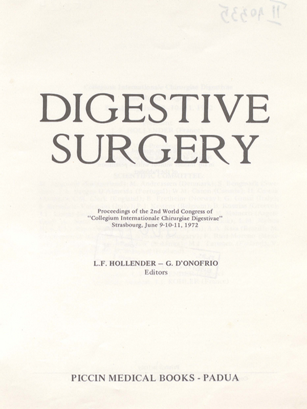 Digestive surgery