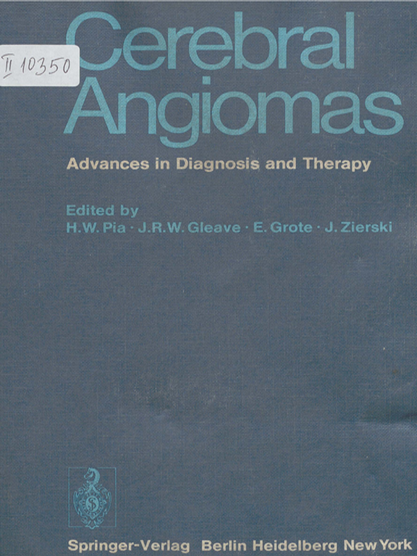 Cerebral angiomas