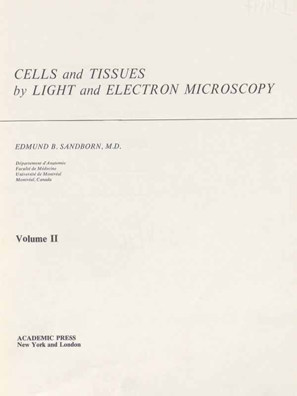 Microscopie photonique et electronique de tissus et de cellules
