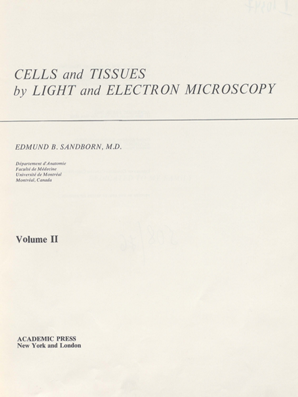 Microscopie photonique et electronique de tissus et de cellules