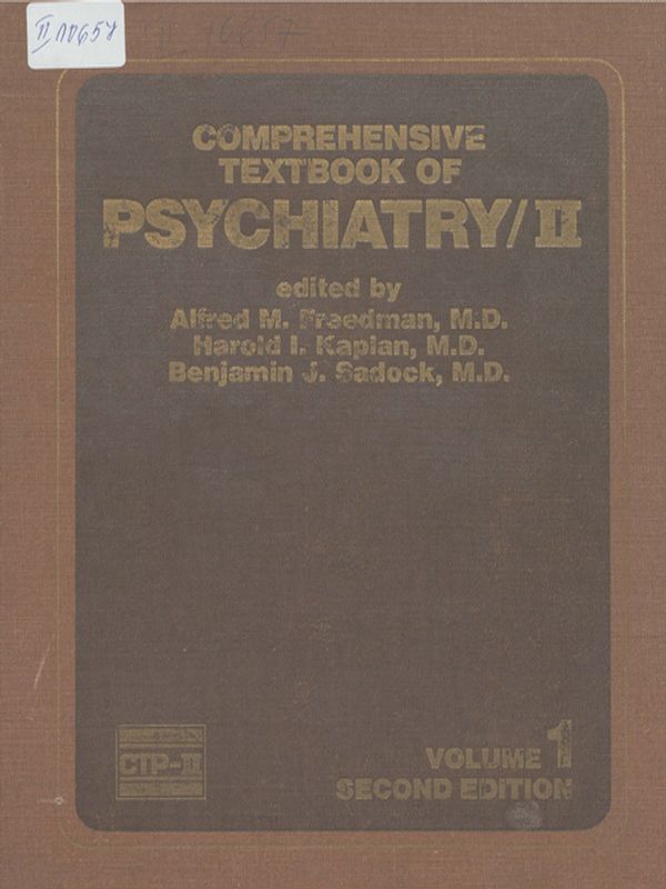 Comprehensive Textbook of Psychiatry - II