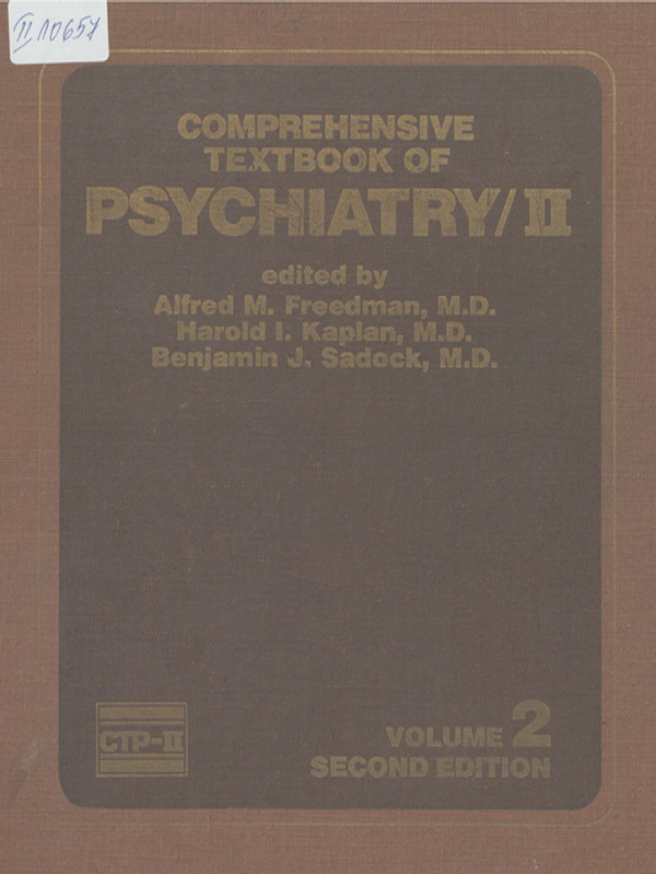 Comprehensive Textbook of Psychiatry - II