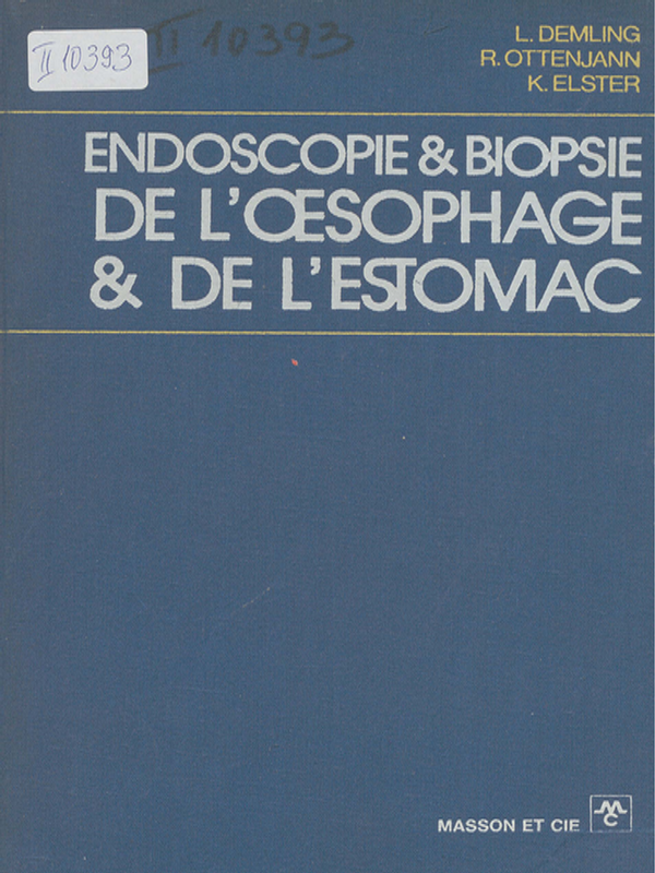 Endoscopie et biopsie de l'oesophage rt de l`estomac