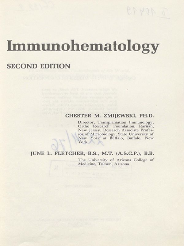 Immunohematology