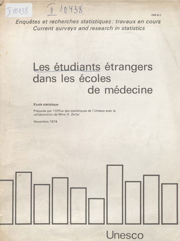 Les etudiants etrangers dans les ecoles de medecine