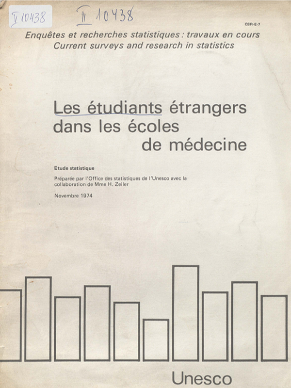 Les etudiants etrangers dans les ecoles de medecine