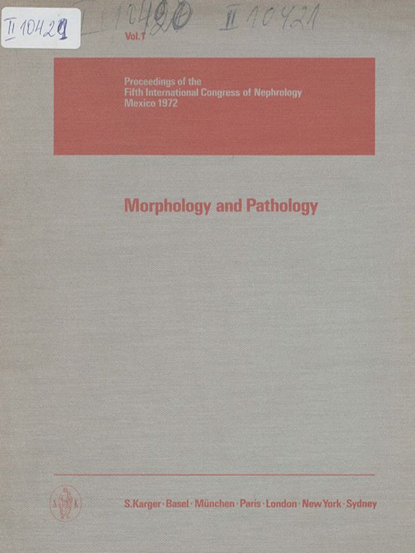 Proceedings of the fifth international congress of nephrology, Mexico, 1972