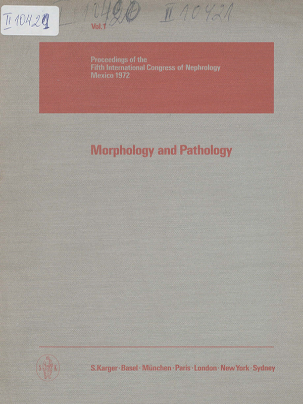 Proceedings of the fifth international congress of nephrology, Mexico, 1972