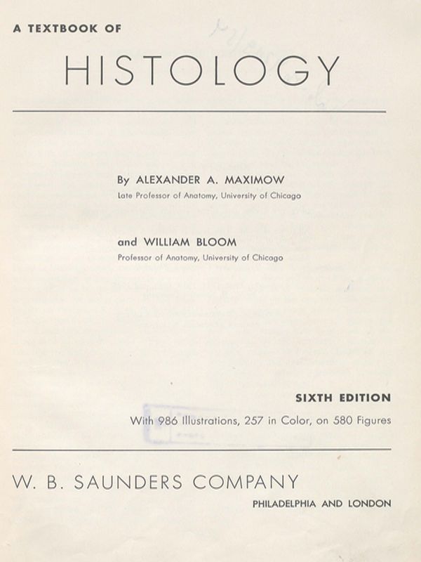 A textbook of histology