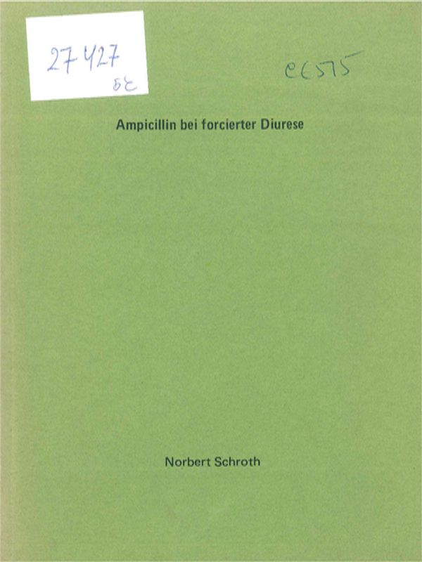 Ampicillin bei forcierter Diurese