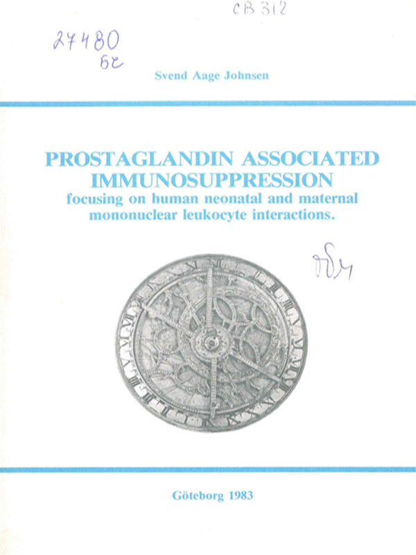 Prostaglandin associated immunosupression