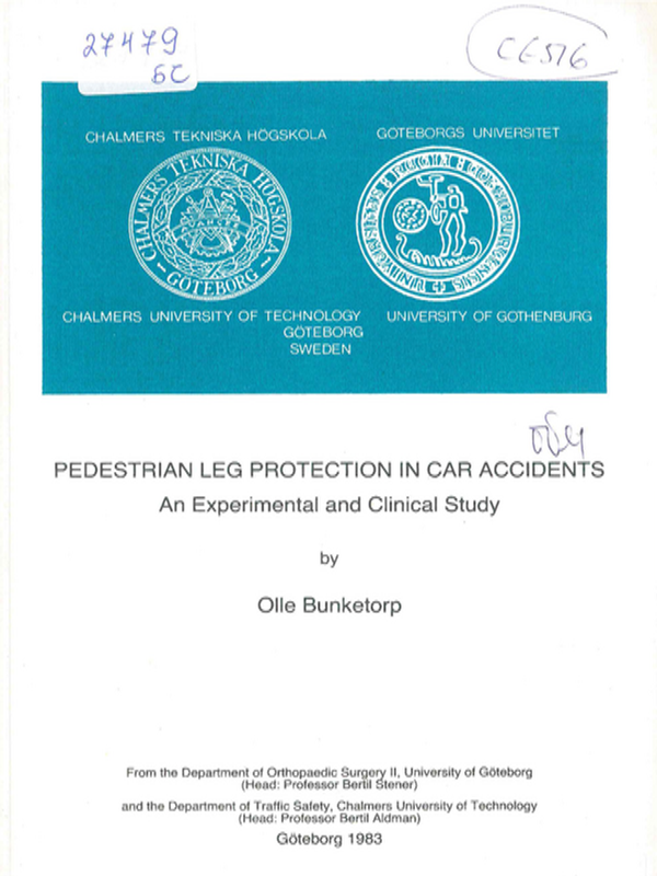 Pedestrian leg protection in car accidents
