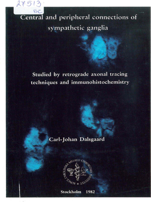 Central and peripheral connections of sympathetic ganglia