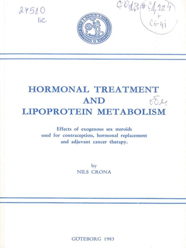 Hormonal treatment and lipoprotein metabolism