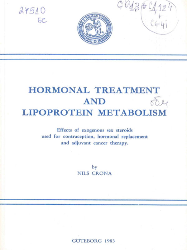 Hormonal treatment and lipoprotein metabolism